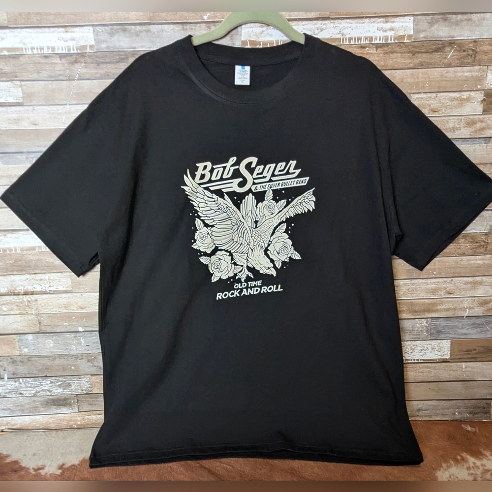 Bob Seger Black Graphic T-Shirt